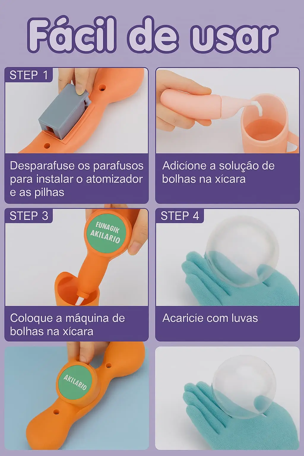 Detalhe da varinha Fumagix.