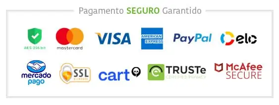 Selo de compra 100% segura e protegida